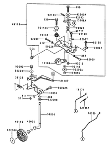 Control Equipment Assembly Diagram and Parts List for 74213 (230006001-230999999)(2003) Toro Lawn Mower
