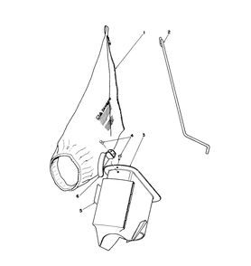 Bagging Kit No. 47-6510 (Optional) Diagram and Parts List for 16576 0000001 - 0999999 Toro Lawn Mower