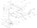 Front Frame Assembly Diagram and Parts List for 74501 210000001-210999999 - 2001 Toro Lawn Tractor