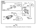 Starter Assembly Diagram and Parts List for 74501 210000001-210999999 - 2001 Toro Lawn Tractor