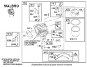 Walbro Carburetor Assembly Diagram and Parts List for 74501 210000001-210999999 - 2001 Toro Lawn Tractor