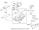 Air Cleaner Assembly Diagram and Parts List for 74501 210000001-210999999 - 2001 Toro Lawn Tractor