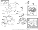Blower Housing Assembly Diagram and Parts List for 74501 210000001-210999999 - 2001 Toro Lawn Tractor