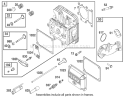 Cylinder Head Assembly Diagram and Parts List for 74501 210000001-210999999 - 2001 Toro Lawn Tractor