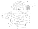 Engine and Clutch Assembly Diagram and Parts List for 74501 220000001-220999999 - 2002 Toro Lawn Tractor