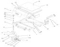 Front Frame Assembly Diagram and Parts List for 74501 220000001-220999999 - 2002 Toro Lawn Tractor
