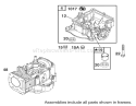 Gasket Assembly Diagram and Parts List for 74501 220000001-220999999 - 2002 Toro Lawn Tractor