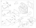 Cylinder Head Assembly Diagram and Parts List for 74502 220000001-220999999 - 2002 Toro Lawn Tractor