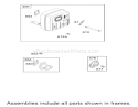 Muffler and Fuel Tank Assembly Diagram and Parts List for 74502 220000001-220999999 - 2002 Toro Lawn Tractor