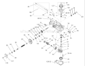 RH Hydro Transaxle Assembly Diagram and Parts List for 74502 220000001-220999999 - 2002 Toro Lawn Tractor