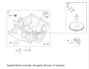 Crankcase Assembly Diagram and Parts List for 74502 220000001-220999999 - 2002 Toro Lawn Tractor