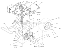 Hydro and Belt Drive Assembly Diagram and Parts List for 74502 230000001-230999999 - 2003 Toro Lawn Tractor