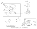 Blower Housing Assembly Engine Diagram and Parts List for 74502 230000001-230999999 - 2003 Toro Lawn Tractor