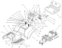Body Assembly Diagram and Parts List for 74570 200000001-200999999 - 2000 Toro Lawn Tractor