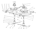 Operation-Cutting Pan Assembly Diagram and Parts List for 74570 200000001-200999999 - 2000 Toro Lawn Tractor
