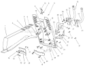 Chute-Collector Assembly Diagram and Parts List for 74570 200000001-200999999 - 2000 Toro Lawn Tractor