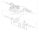 Differential Gear Assembly Diagram and Parts List for 74570 200000001-200999999 - 2000 Toro Lawn Tractor
