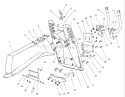 Chute-Collector Assembly Diagram and Parts List for 74570 210000001-210999999 - 2001 Toro Lawn Tractor