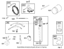 Oil Filter, Tube, and Pump Assembly Engine Diagram and Parts List for 74570 210000001-210999999 - 2001 Toro Lawn Tractor