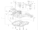 Transaxle Case Assembly Diagram and Parts List for 74570 210000001-210999999 - 2001 Toro Lawn Tractor