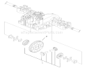 Differential Gear Assembly Diagram and Parts List for 74570 220000001-220999999 - 2002 Toro Lawn Tractor