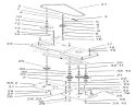 Cutting Pan Drive Assembly Diagram and Parts List for 74570 230000001-230999999 - 2003 Toro Lawn Tractor