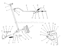 Operation Brake/By-Pass Assembly Diagram and Parts List for 74570 230000001-230999999 - 2003 Toro Lawn Tractor