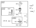 Starter Assembly Diagram and Parts List for 74570 230000001-230999999 - 2003 Toro Lawn Tractor