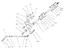 Steering Assembly Diagram and Parts List for 74570 230000001-230999999 - 2003 Toro Lawn Tractor