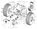 Transmission Drive Assembly Diagram and Parts List for 74570 230000001-230999999 - 2003 Toro Lawn Tractor