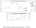 Carburetor Overhaul Kit Assembly Diagram and Parts List for 70185 240000001-240999999 - 2004 Toro Lawn Tractor