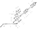 Steering Assembly Diagram and Parts List for 74570 240000001-240999999 - 2004 Toro Lawn Tractor