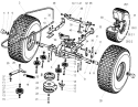 Part Location Diagram of 104-2922 Toro NUT-WHEEL