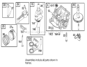 Crankcase Assembly Diagram and Parts List for 74570 240000001-240999999 - 2004 Toro Lawn Tractor