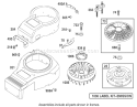 Blower Housing Assembly Diagram and Parts List for 74570 240000001-240999999 - 2004 Toro Lawn Tractor