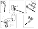 Electrical Switch Assembly Diagram and Parts List for 74570 240000001-240999999 - 2004 Toro Lawn Tractor