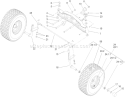 Front Axle Assembly Diagram and Parts List for 74571 250000001-250999999 - 2005 Toro Lawn Tractor