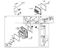 Cylinder Head Assembly Diagram and Parts List for 74571 250000001-250999999 - 2005 Toro Lawn Tractor