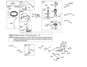 Starter and Electrical Assembly Diagram and Parts List for 74571 250000001-250999999 - 2005 Toro Lawn Tractor
