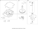 Crankcase Assembly Diagram and Parts List for 74573 280000001-280999999 - 2008 Toro Lawn Tractor
