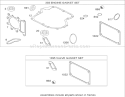 Gasket Set Diagram and Parts List for 74573 280000001-280999999 - 2008 Toro Lawn Tractor
