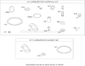 Carburetor Overhaul Kit Diagram and Parts List for 74573 280000001-280999999 - 2008 Toro Lawn Tractor
