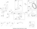 Governor Assembly Diagram and Parts List for 74573 290000481-290999999 - 2009 Toro Lawn Tractor