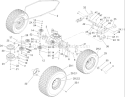 Transmission Drive Assembly Diagram and Parts List for 74582 270000001-270999999 - 2007 Toro Lawn Tractor