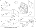 Cylinder Head Assembly Diagram and Parts List for 74573 280000001-280999999 - 2008 Toro Lawn Tractor