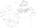 Engine Assembly Diagram and Parts List for 74573 280000001-280999999 - 2008 Toro Lawn Tractor