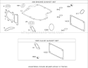 Gasket Set Diagram and Parts List for 74582 280000001-280999999 - 2008 Toro Lawn Tractor