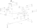 Lower Steering Link Assembly Diagram and Parts List for 74582 310000001-310999999 - 2010 Toro Lawn Tractor