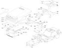 Body and Hood Assembly Diagram and Parts List for 74582 310000001-310999999 - 2010 Toro Lawn Tractor