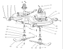 Operation-Cutting Pan Assembly Diagram and Parts List for 74590 200000001-200999999 - 2000 Toro Lawn Tractor